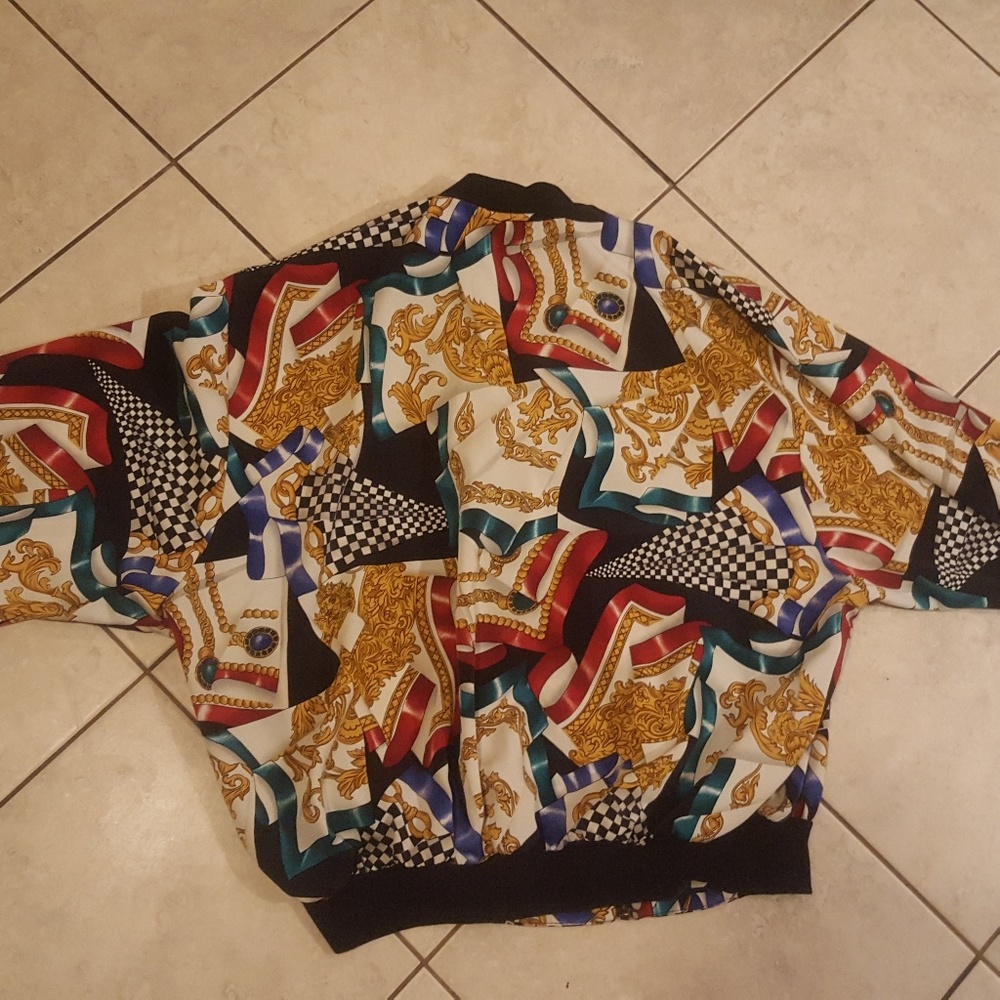 Vtg unisex nylon bomber jacket sz.xl - Picture 3 of 4